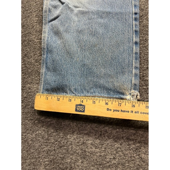 Dickies Carpenter Jeans Mens 32x30 Blue Fits 33x26 Light Relaxed Fit Workwear - Picture 11 of 16